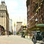 Broad St from Locust St, Philadelphia PA 1906 vintage print