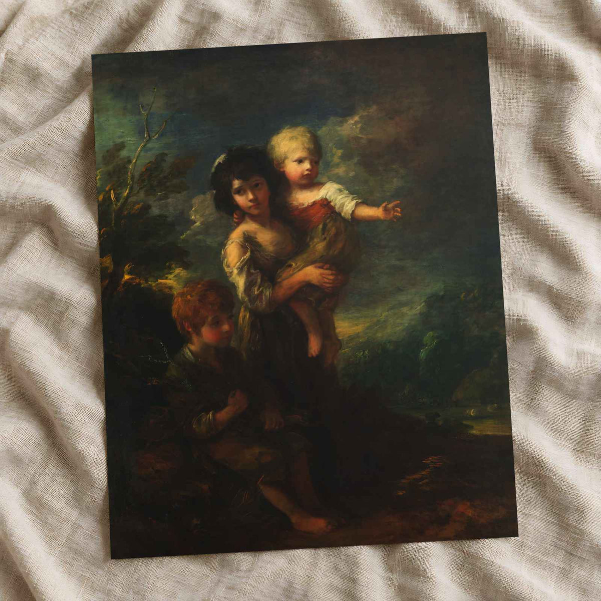 Cottage Children (The Wood Gatherers) painting by Thomas Gainsborough (1787)