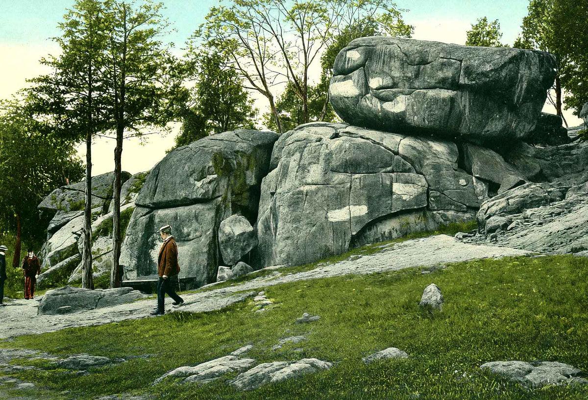 Devils Den, Gettysburg PA in 1906 vintage print
