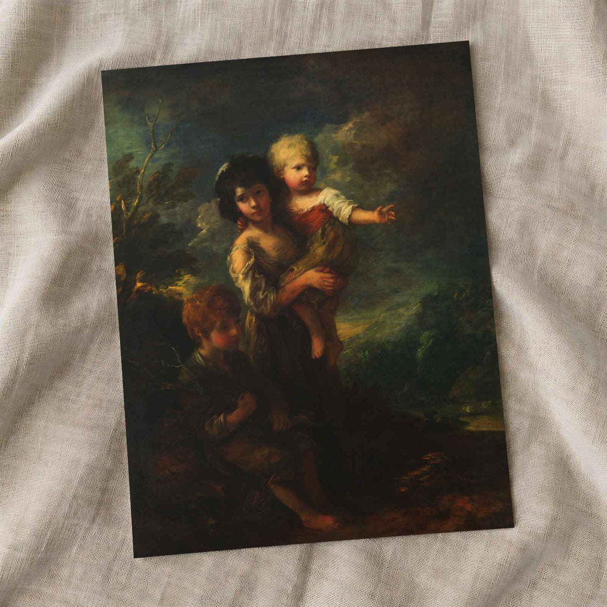 Cottage Children (The Wood Gatherers) painting by Thomas Gainsborough (1787)