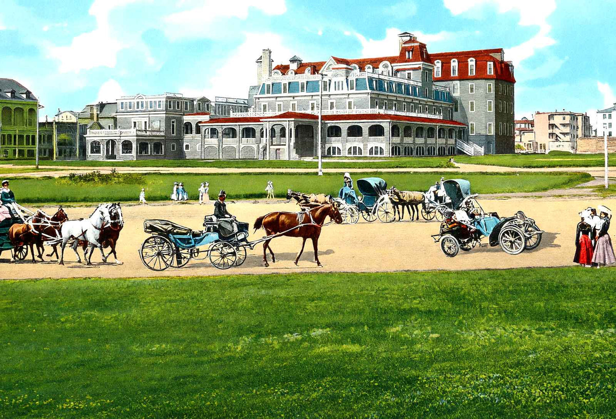 Coleman House, Asbury Park, NJ in 1905 vintage print