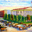 Market Day at Court Square, Nashville, TN art print