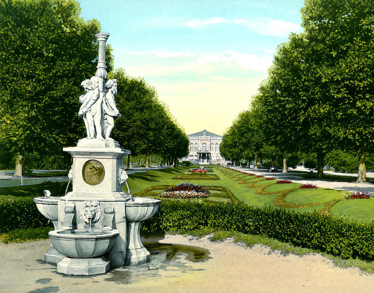 Sunken Gardens Fairmount Park, Philadelphia vintage print