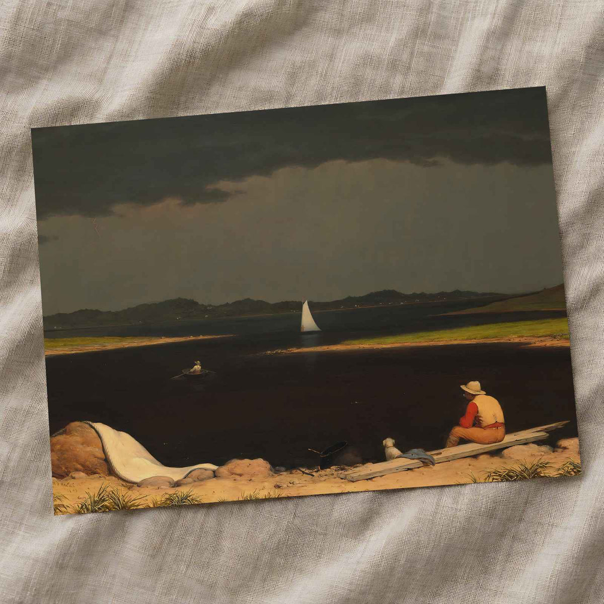 Approaching Thunder Storm art print by Martin Johnson Heade (1859)
