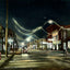 Eighth Street at Night, Sheboygan, WI in 1907 vintage print