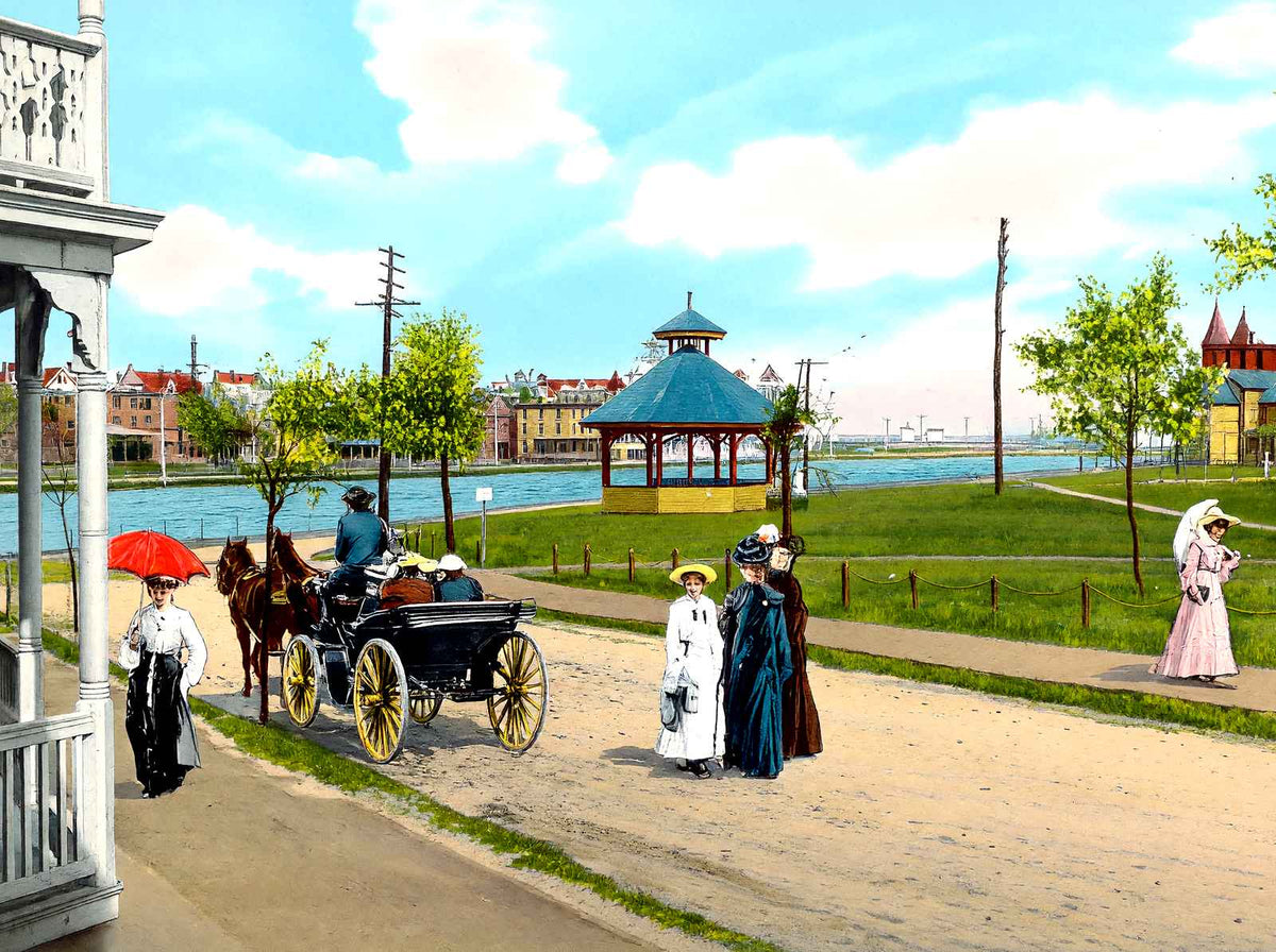 Ocean Grove, Asbury Park, NJ in 1905 vintage print