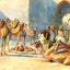 Caravan Resting at the Gate, Jerusalem art print