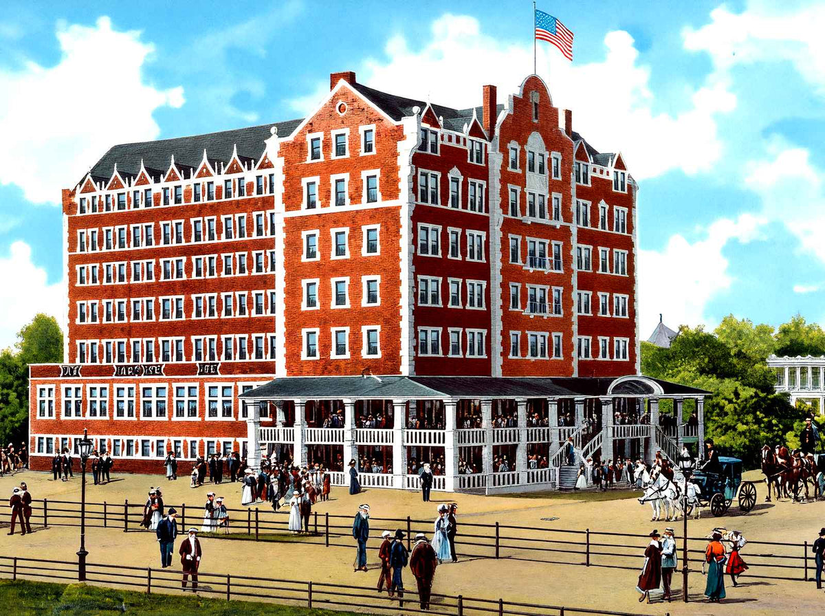 Hotel Strand, Atlantic City, NJ in 1901 vintage print