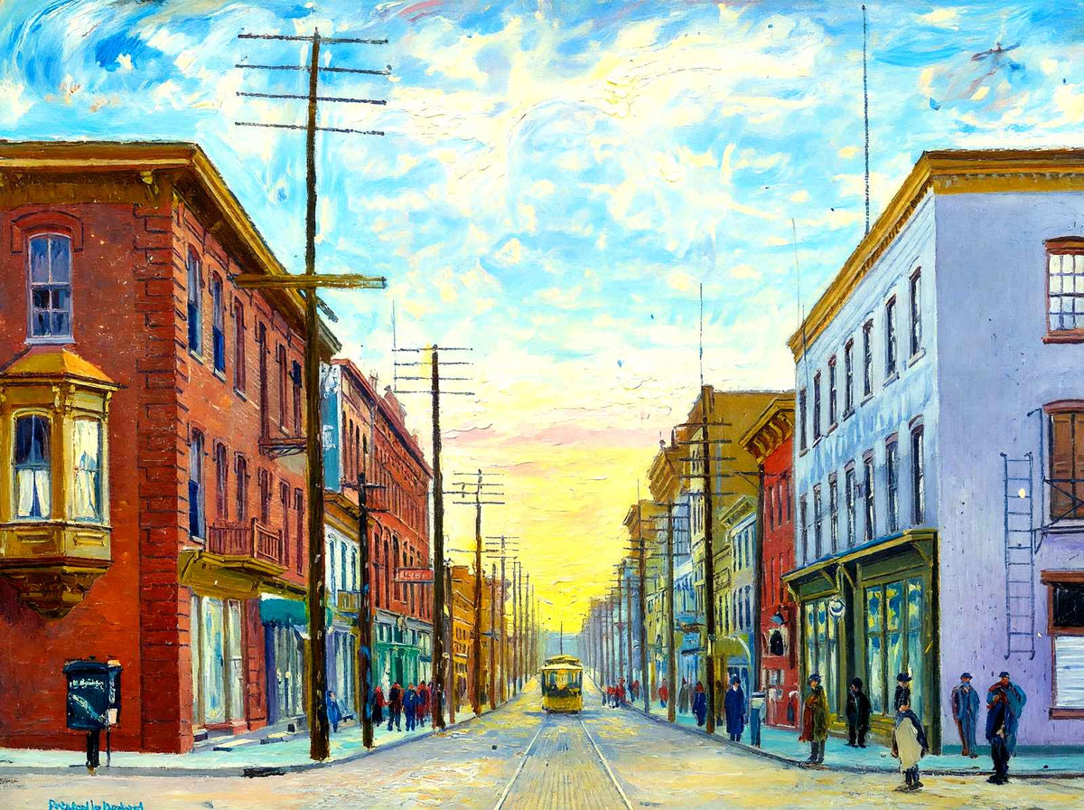 Eleventh Avenue, Altoona PA in 1906 art print