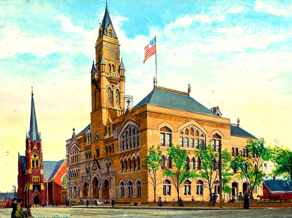 Custom House & Post Office, Nashville, TN art print