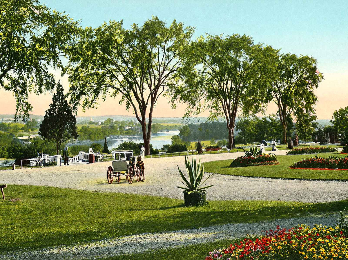 Esplanade at East Side Park, Paterson, NJ vintage print