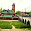 Lehigh Valley Station and Viaduct, Allentown vintage print
