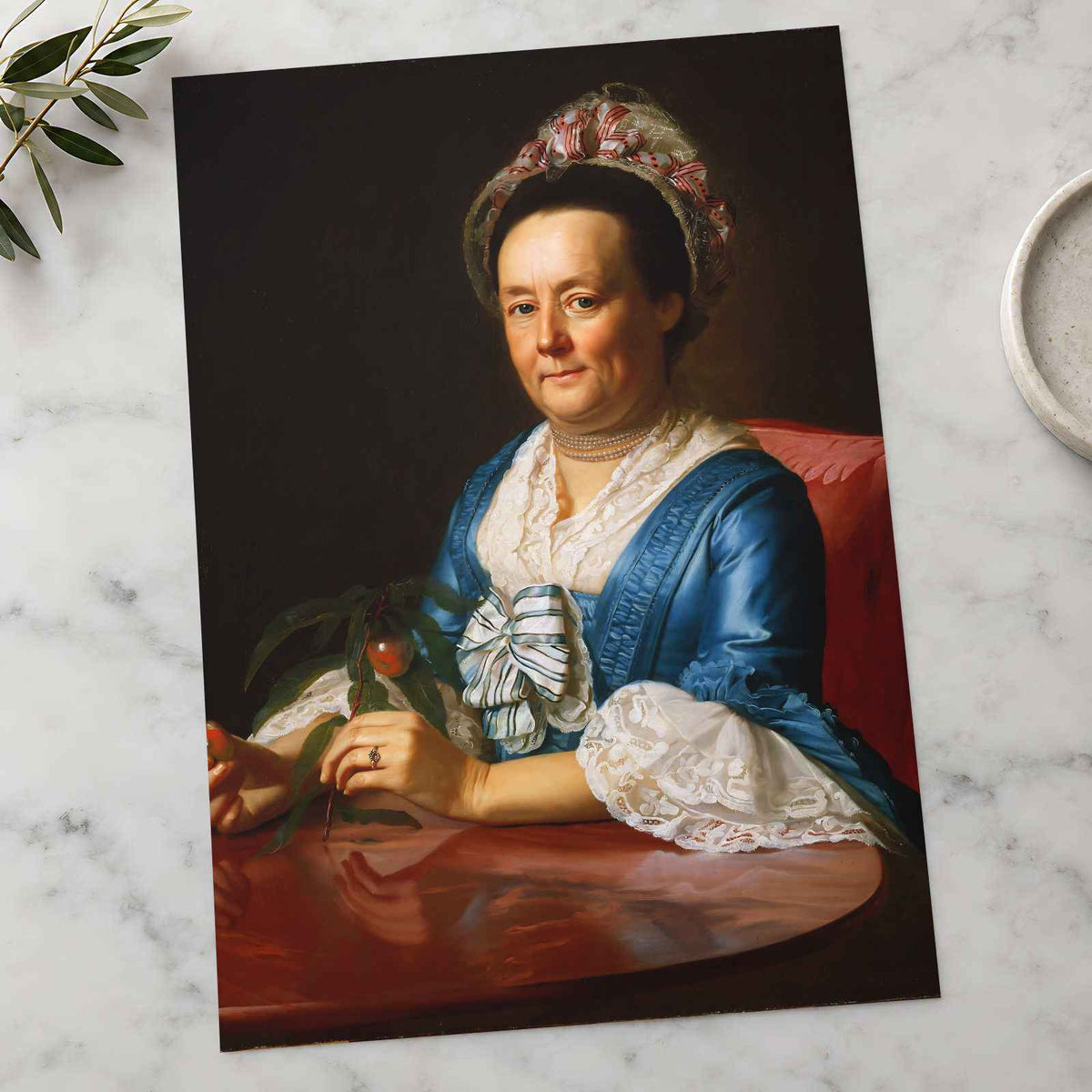Mrs. John Winthrop fine art print by John Singleton Copley (1773)