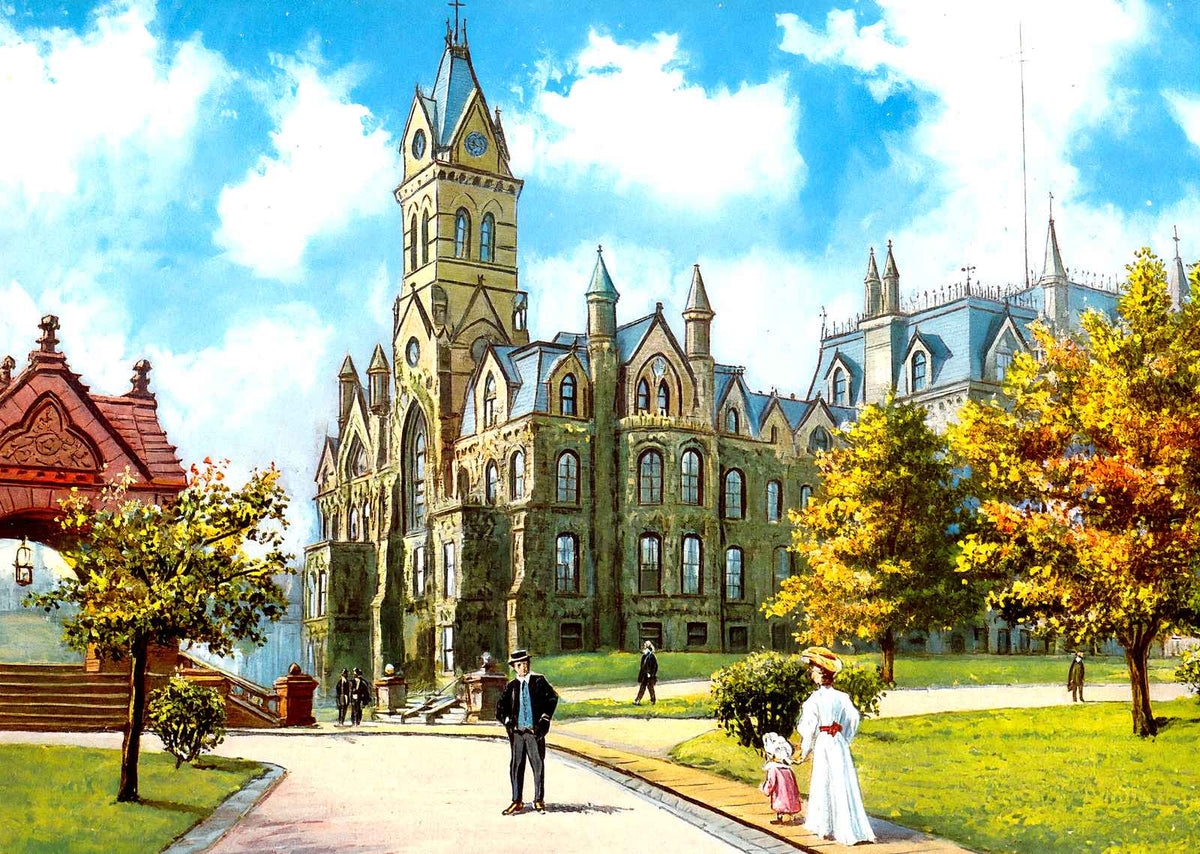 College Hall Univ of Penn, Philadelphia PA vintage print