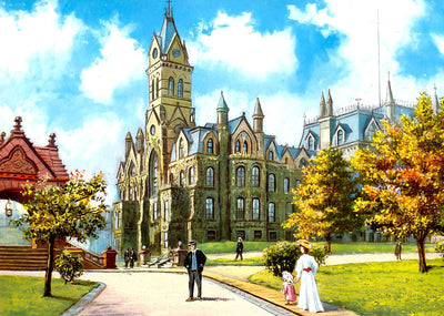 College Hall Univ of Penn, Philadelphia PA vintage print