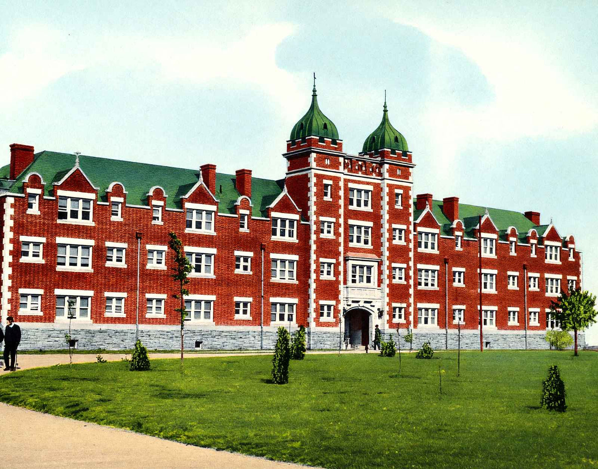Berks Hall, Muhlenberg College, Allentown, PA vintage print