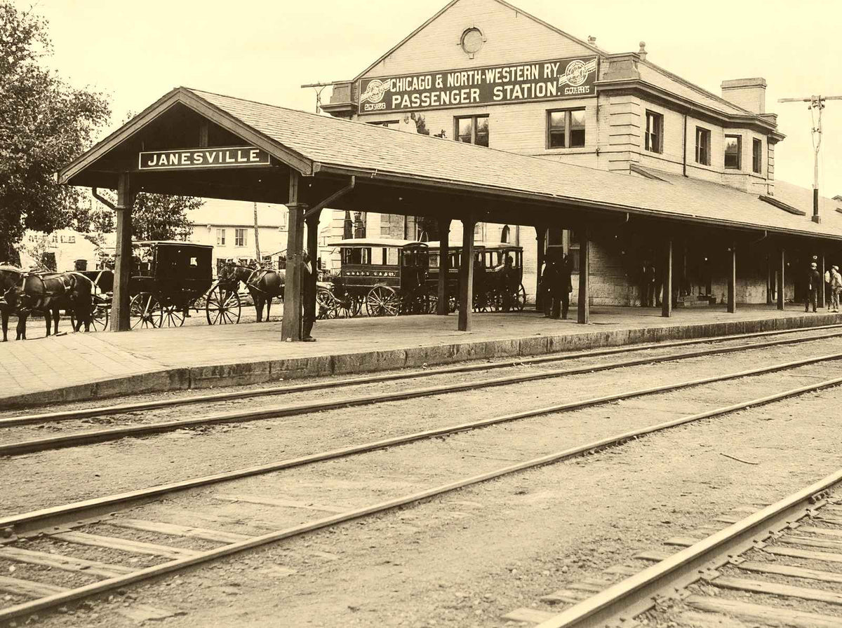 Historic Passenger Depot, Janesville WI 1905 restored photo print