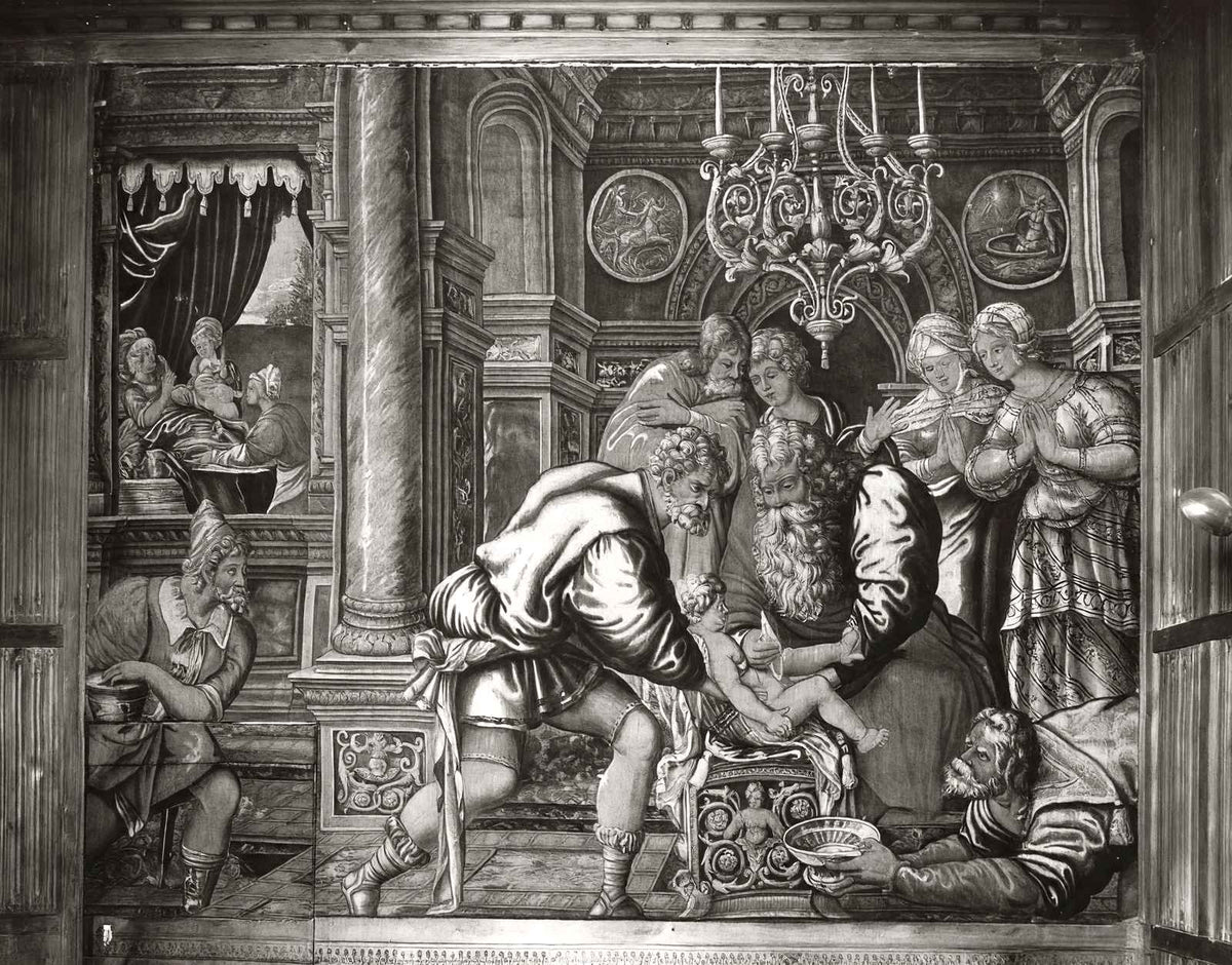 Circumcision of Isaac, Jerusalem Chamber 1935 vintage photo print