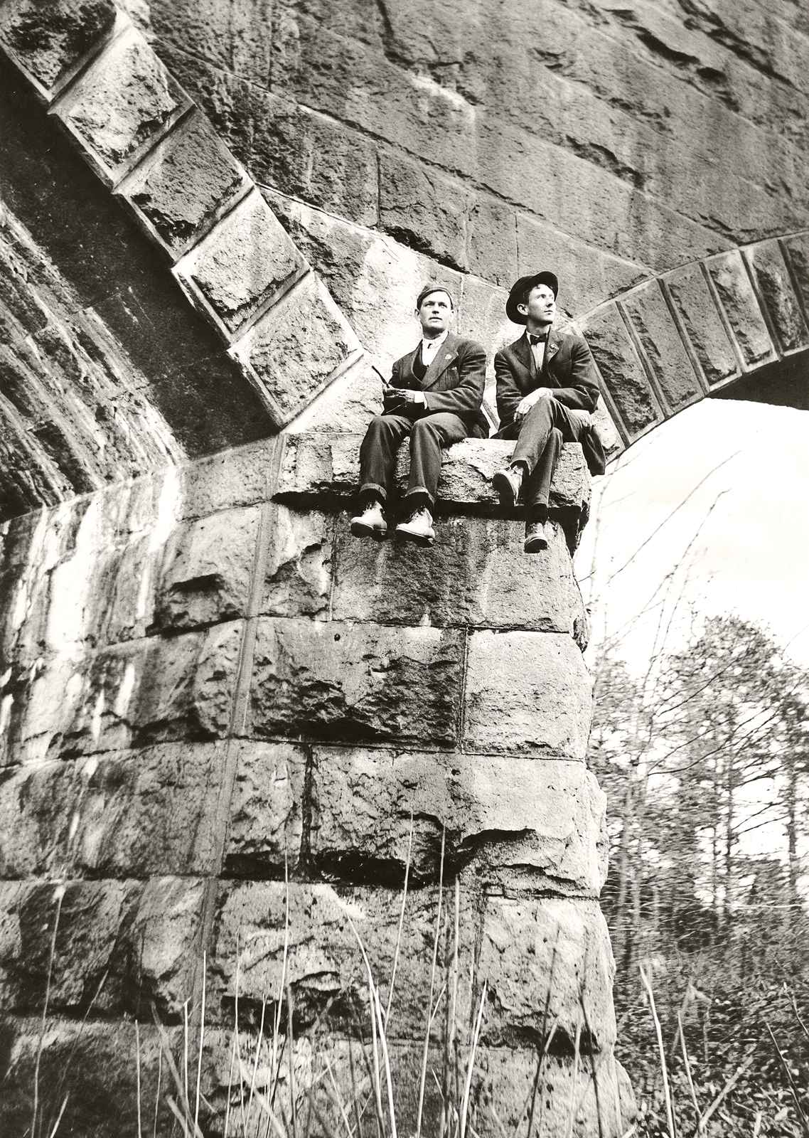 Rock Bridge on W.N.C.R.R., Salisbury, NC 1905 vintage print
