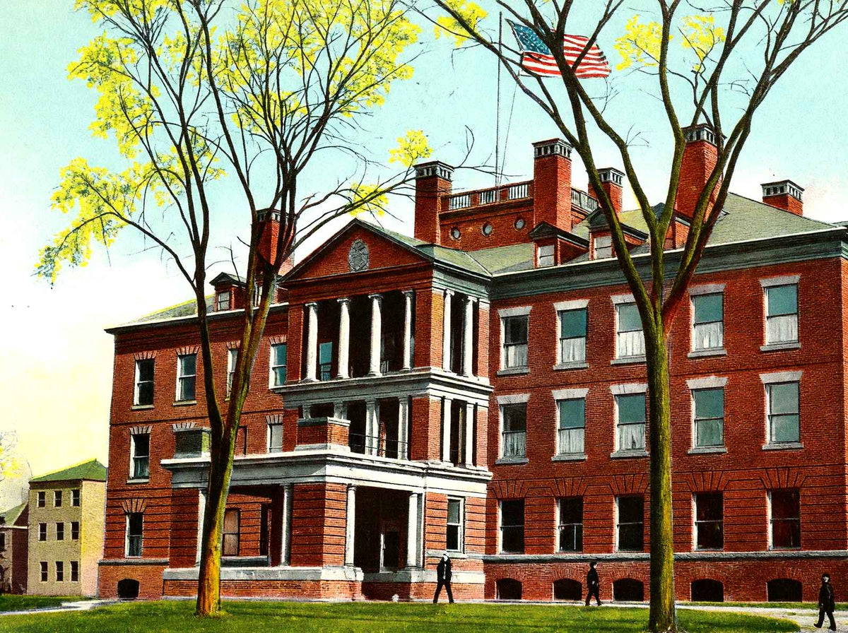State Hospital, Harrisburg, PA 1907 vintage print