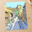 Paris Street Scene Illustration by Runend Art Art Print Wall Decor