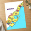 Map of the State of Monaco by Tri wiranto Art Print Wall Decor
