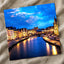 Ghent Canal in Belgium at Night Photo Print Wall Decor