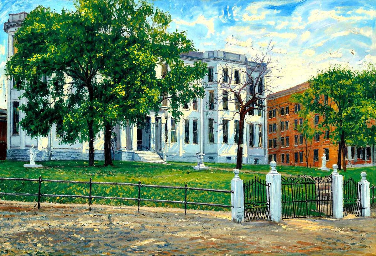 Belmont College North Front, Nashville, TN painting