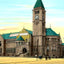 Carnegie Library, Allegheny PA in 1906 vintage print