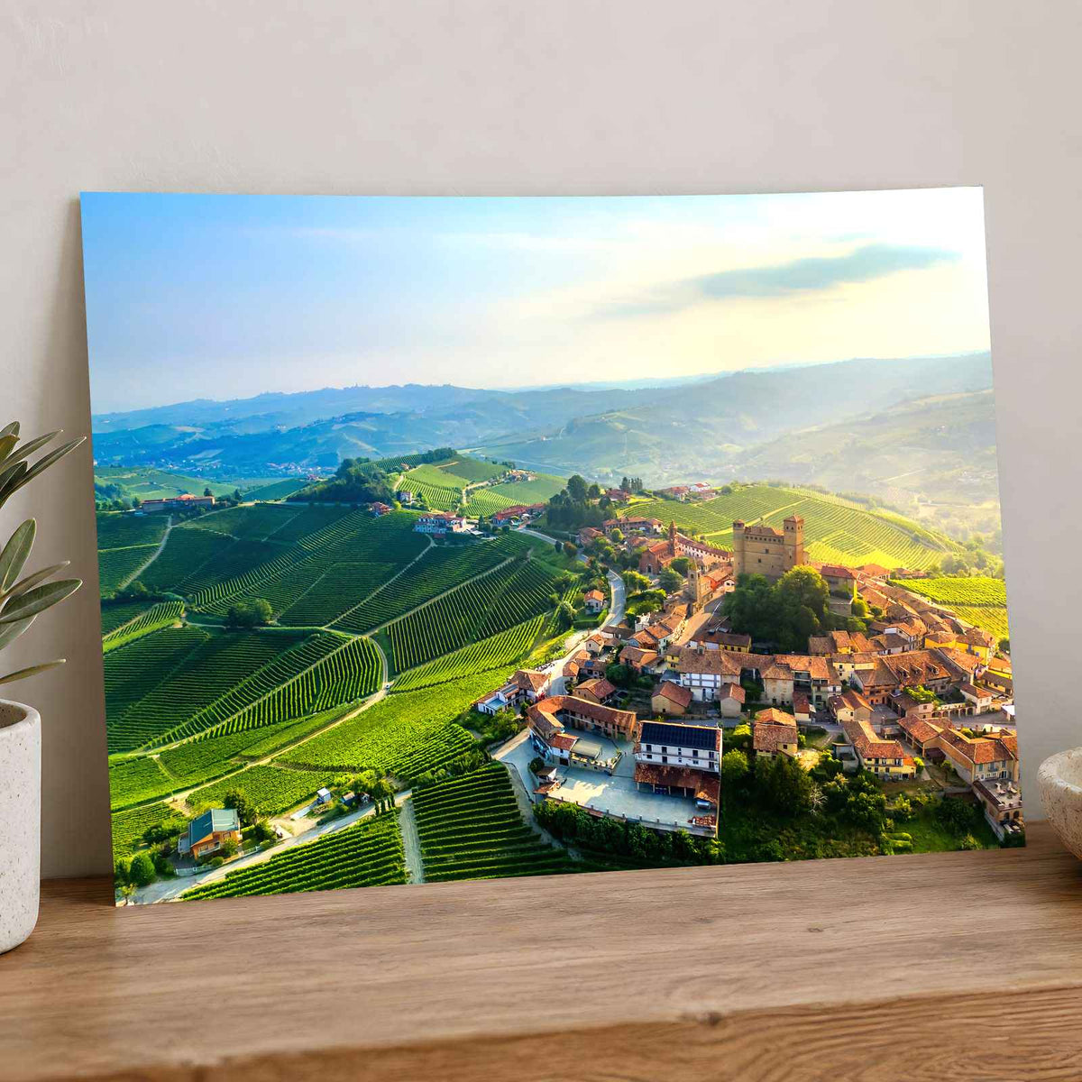 Serralunga d'Alba Vineyards Piedmont Italy Photo Print Wall Decor