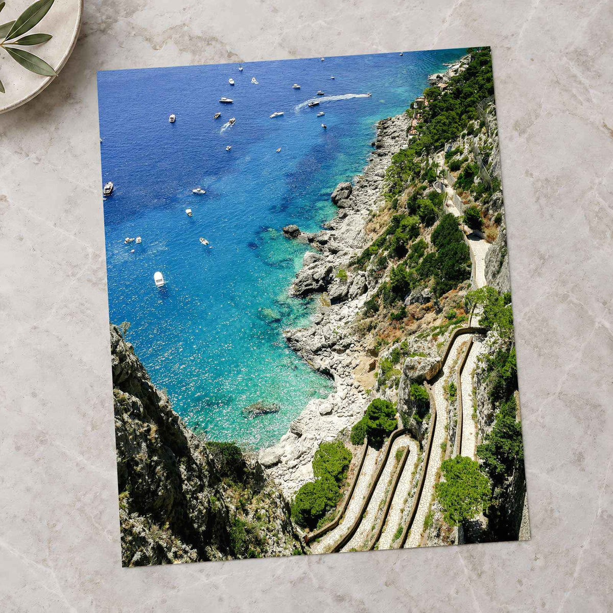Capri in Metropolitan City of Naples by Giulia Squillace Photo Print Wall Decor