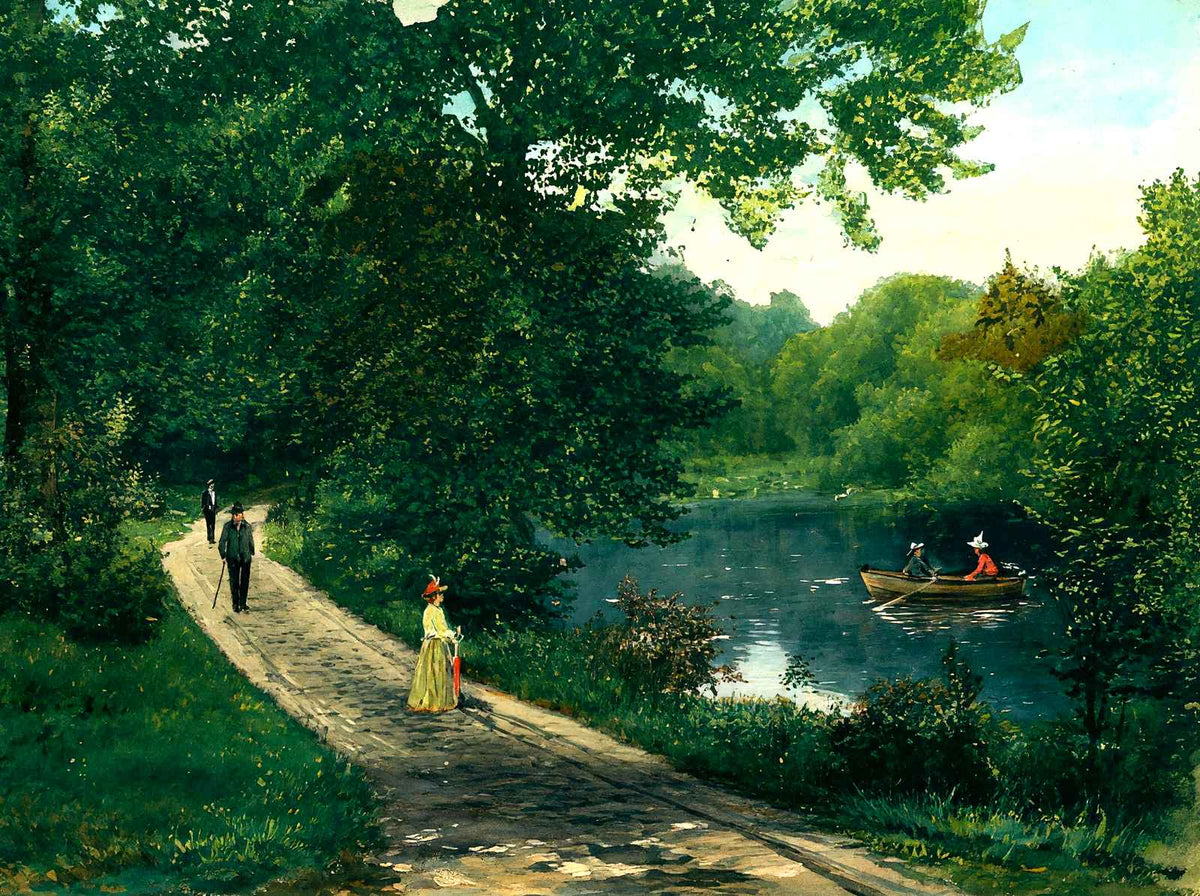 Williamson Park, Lancaster, PA in 1907 art print