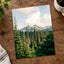 Forest and Mountains under a Cloudy Sky by Hans Photo Print Wall Decor