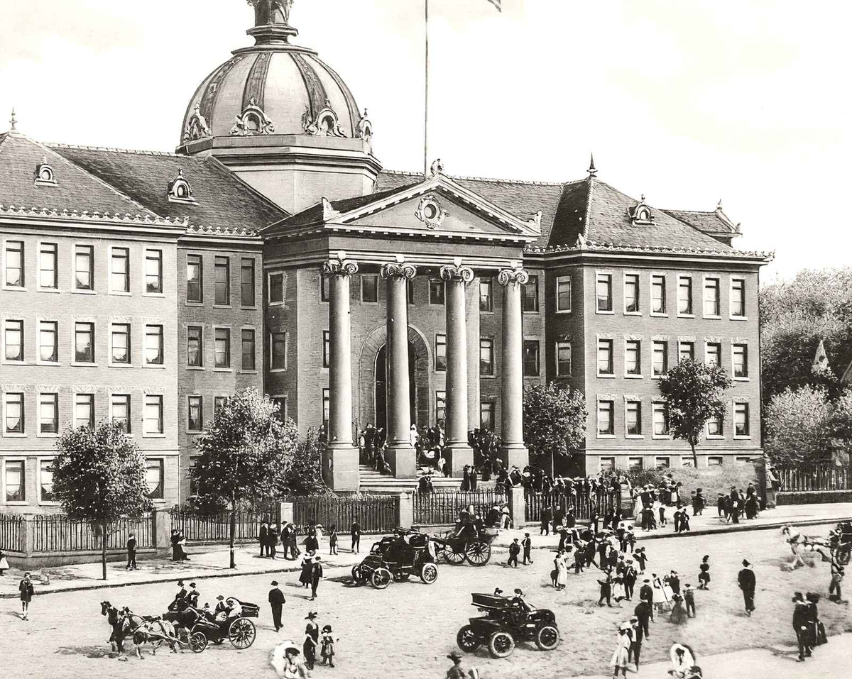 Altoona High School, Altoona, PA in 1908 vintage photo print
