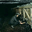 Coal Mining Spragging Cars in 1908 vintage print