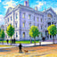 New Jersey State Capitol, Trenton, NJ in 1906 art print
