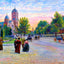 Fountain Square, Chattanooga, TN in 1905 art print