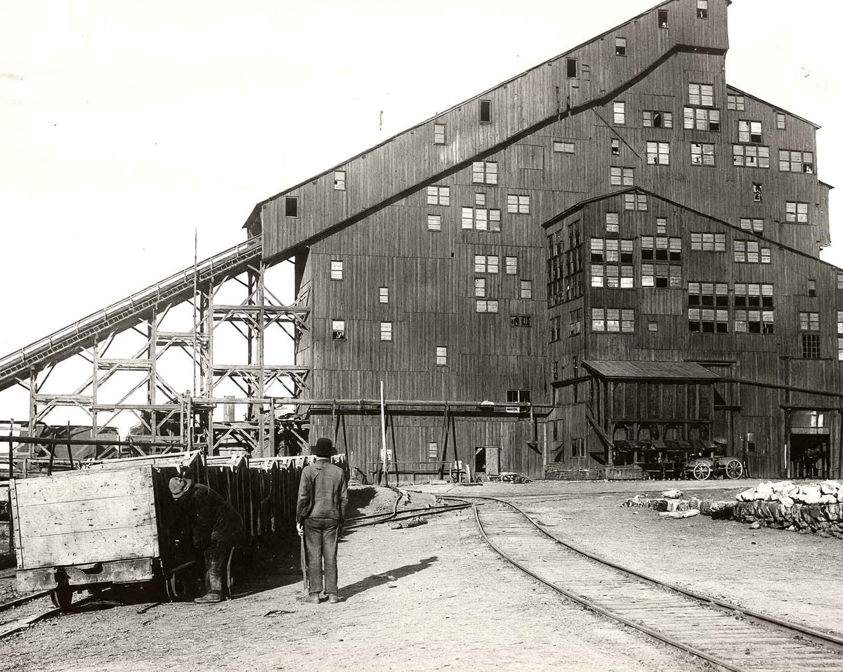 Hazle Mines Breaker, Hazleton, PA in 1906 restored photo print