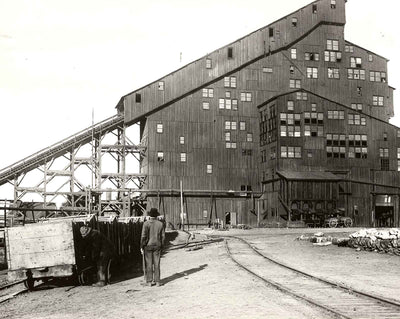 Hazle Mines Breaker, Hazleton, PA in 1906 restored photo print