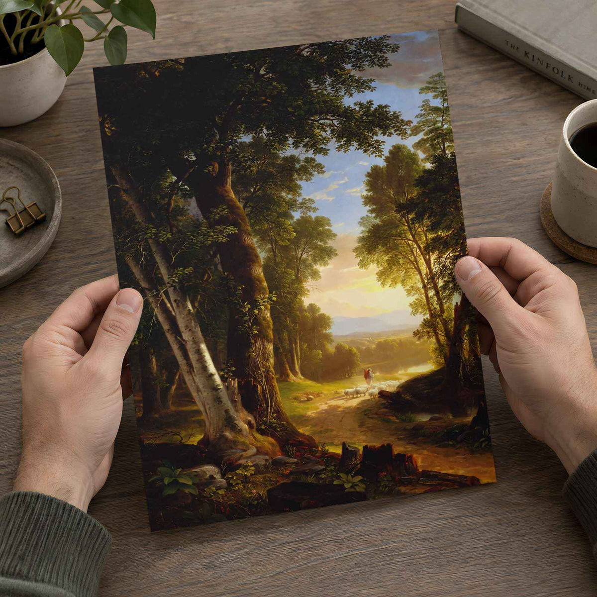 The Beeches fine art print by Asher Brown Durand (1845)