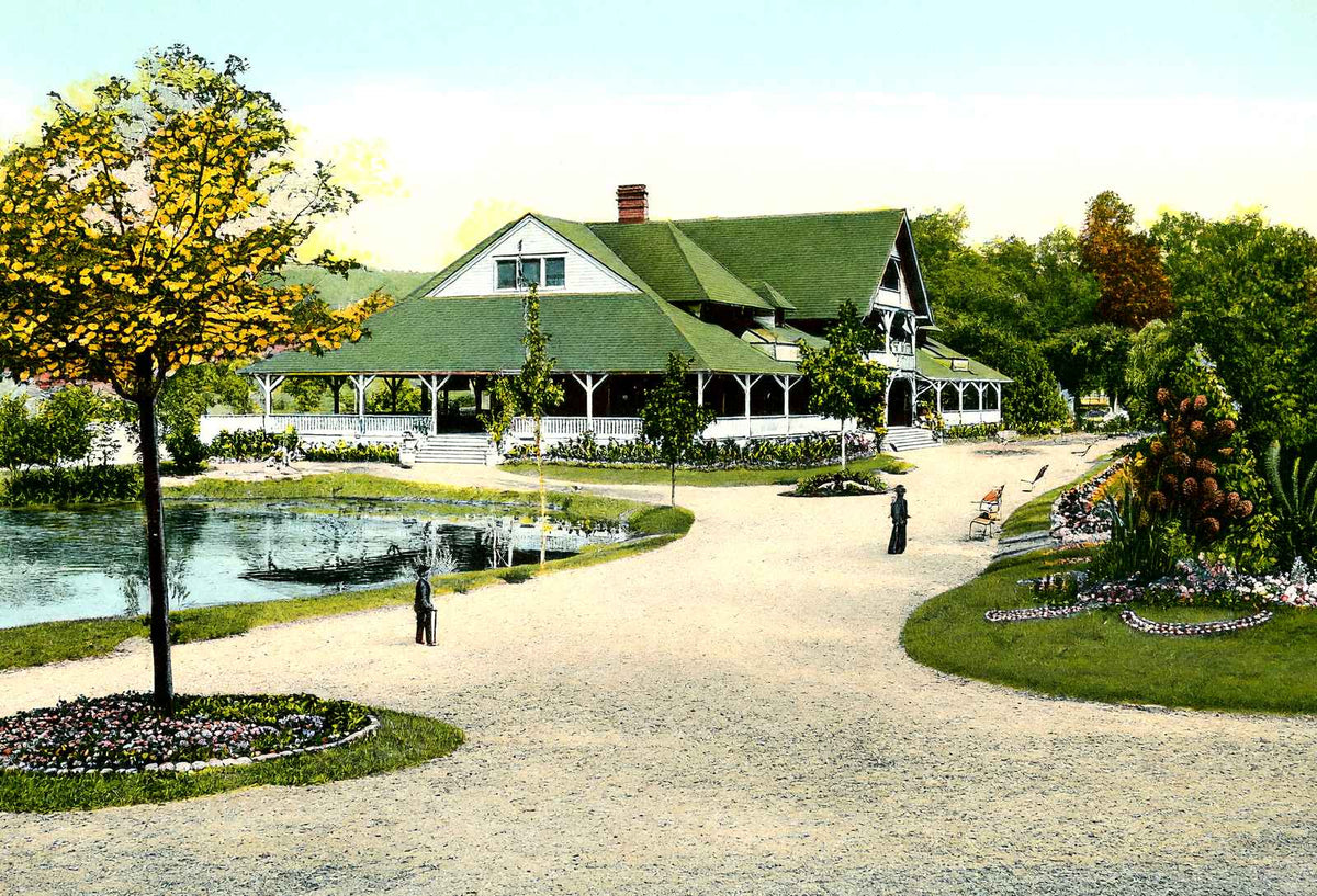 Walk & Casino, Lakemont Park, Altoona 1906 vintage print
