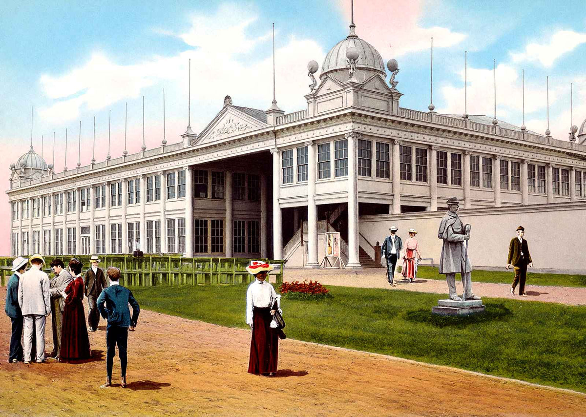 New Casino, Asbury Park, NJ in 1905 vintage print