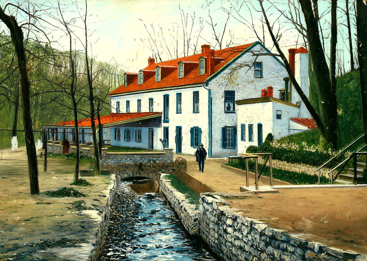 Mineral Springs Park Hotel, Reading, PA 1907 art print