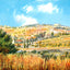 Mount of Olives, Jerusalem in 1928 vintage print