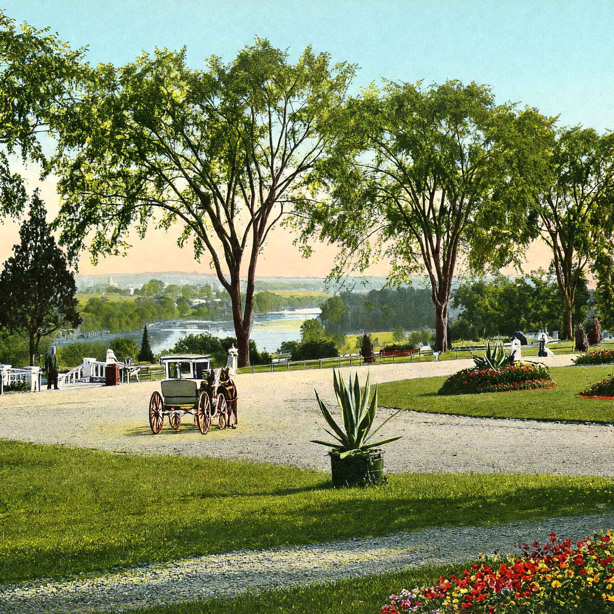 Esplanade at East Side Park, Paterson, NJ vintage print