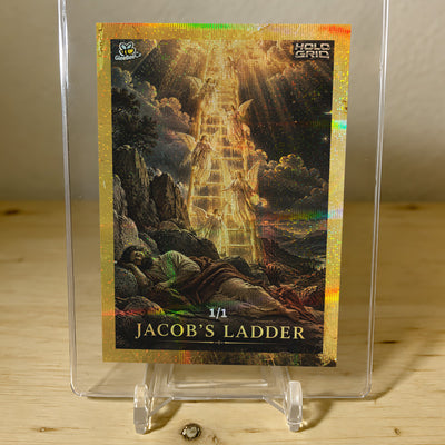 Jacob's Ladder Card Biblical Vision 2026 GleeBeeCo Holo Grid Gold Border 1/1