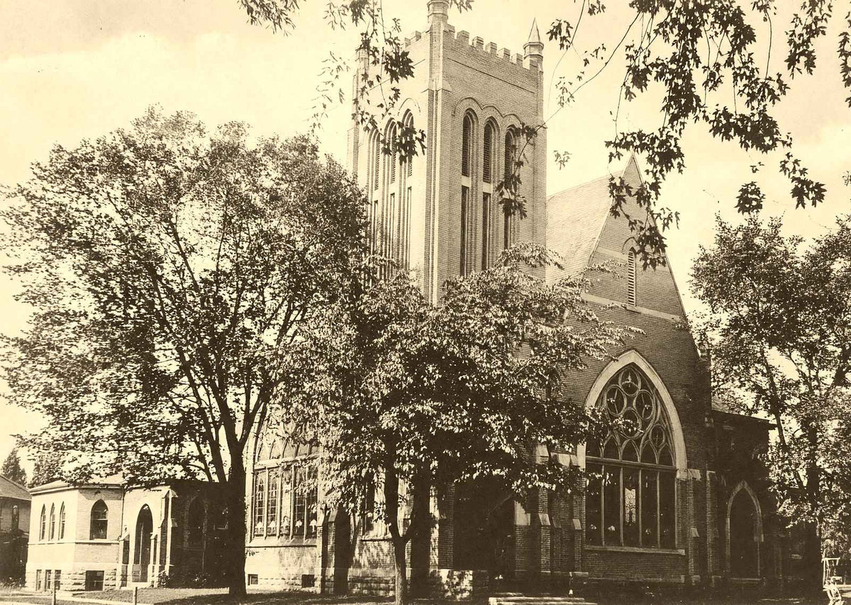 Historic Presbyterian Church, Neenah WI 1905 vintage print