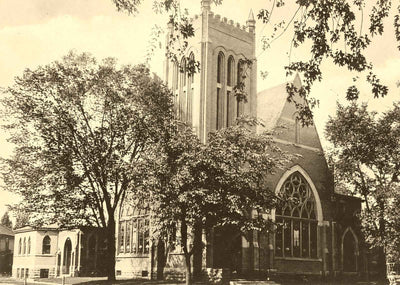 Historic Presbyterian Church, Neenah WI 1905 vintage print