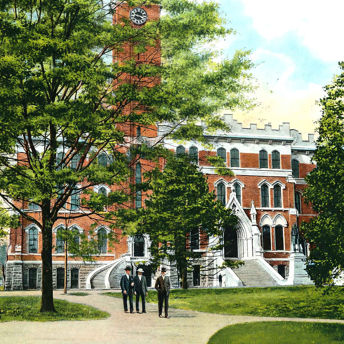 College Hall, Vanderbilt Univ, Nashville, TN vintage print