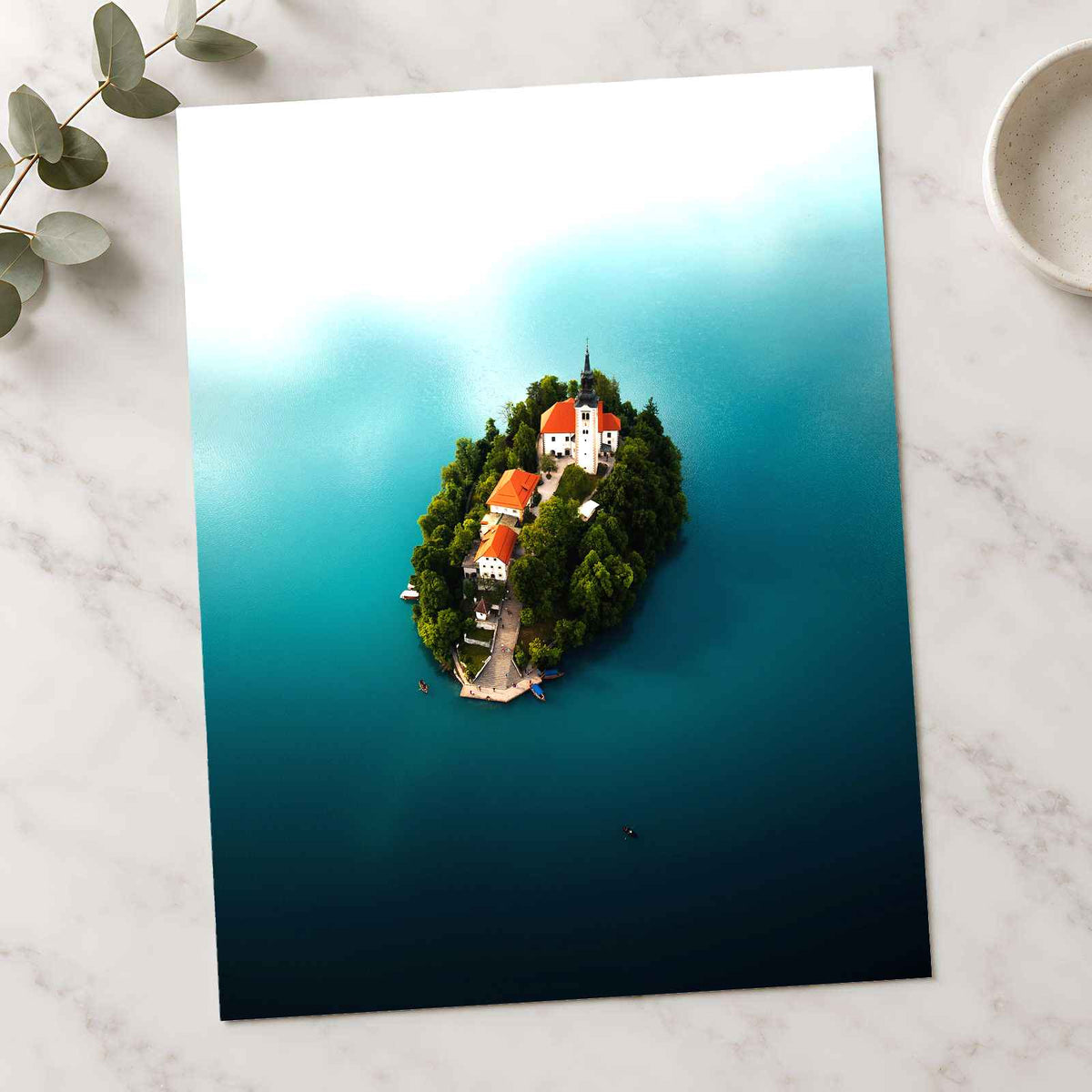 Bled Castle on Island in Slovenia by Johannes Kopf Photo Print Wall Decor